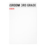 Classroom 3rd grade  Stationery