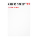 CAREERS STREET  Stationery