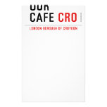 our cafe  Stationery