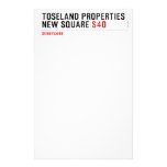 Toseland Properties New Square  Stationery