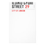 Ildiko Gyori Street  Stationery