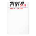 Rhosmaen Street  Stationery