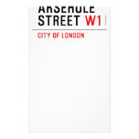 Arsehole Street  Stationery