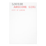 louise   Stationery