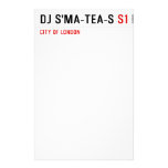 dj s'ma-tea-s  Stationery