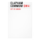 Clapham Commom  Stationery