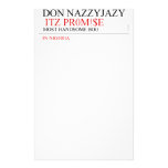 Don Nazzyjazy   Stationery