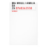 Ma whole familiA Sa Za  Stationery