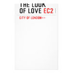 the look of love  Stationery