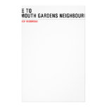 Welcome to  the Falmouth Gardens NEighbourhood  Stationery