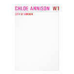 Chloe annison   Stationery