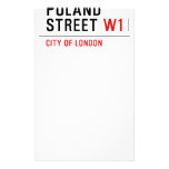 Poland Street  Stationery