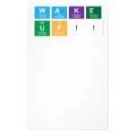 WAKE
 UP!!  Stationery
