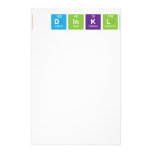 Mr Dinkles!  Stationery