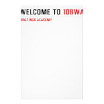 Welcome To  Stationery