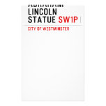 abraham lincoln statue  Stationery