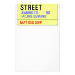 Error Free Street  Stationery
