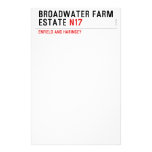 Broadwater Farm Estate  Stationery