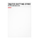 Designated Shitting Street  Stationery
