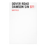 Dover Road  Damson Gin  Stationery