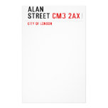 Alan  Street  Stationery