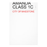 AMANDA class 1C  Stationery
