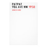 Patpat 906 ave nw  Stationery