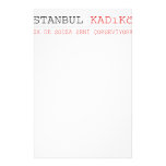 istanbul  Stationery