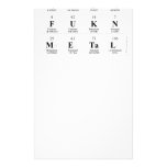 Heavy
 Fukn
 Metal  Stationery