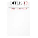 BİTLİS  Stationery