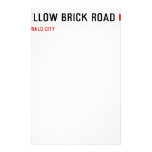 YELLOW BRICK ROAD  Stationery