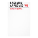 BASEMENT  APPROVED  Stationery