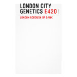LONDON city genetics  Stationery