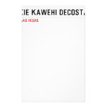 alexie kawehi decosta  Stationery