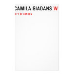 Camila Giadans  Stationery