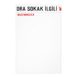 LONDRA SOKAK İLGİLİ  Stationery