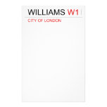WILLIAMS  Stationery