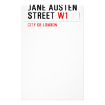 Jane Austen Street  Stationery