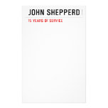 John shepperd  Stationery