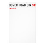 Dover Road Gin  Stationery