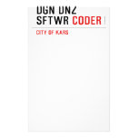 DGN DNZ SFTWR  Stationery