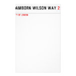 Lamborn Wilson Way  Stationery