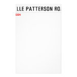 Michelle Patterson road  Stationery