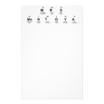 Mrs
 Montoya  Stationery