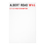 Albert Road  Stationery