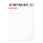 DEF:INITION NYE  Stationery