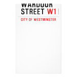 WARDOUR STREET  Stationery