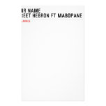 Your Name Street HEBRON ft MABOPANE  Stationery