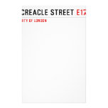 Creacle street  Stationery