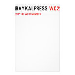 BAYKALPRESS  Stationery